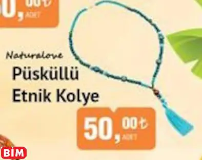 NATURALOVE PÜSKÜLLÜ ETNİK KOLYE NATURALOVE PÜSKÜLLÜ ETNİK KOLYE